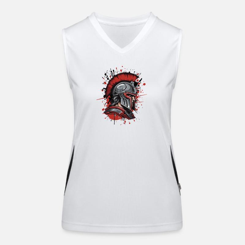Casque Spartiate Gladiator Débardeur respirant contrasté Femme