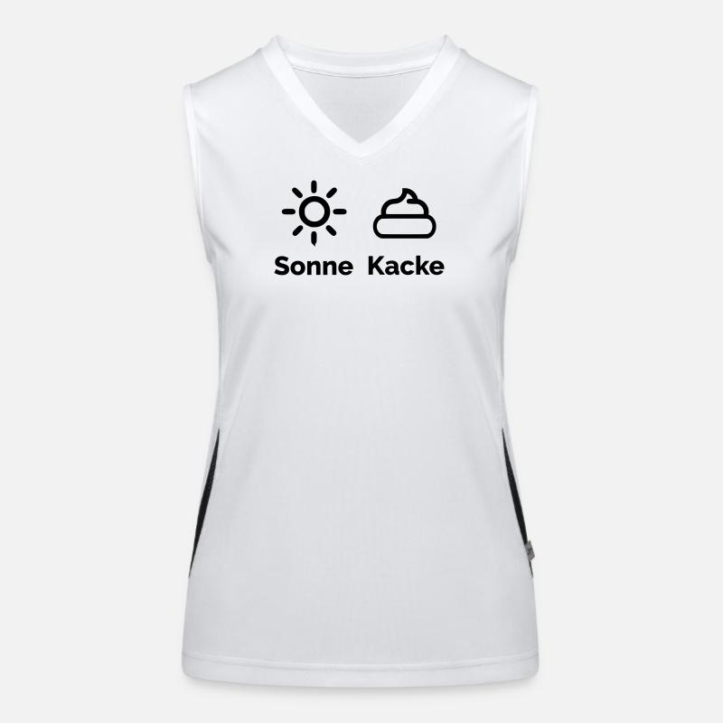 Sun poop Women's Functional Contrast Tank Top