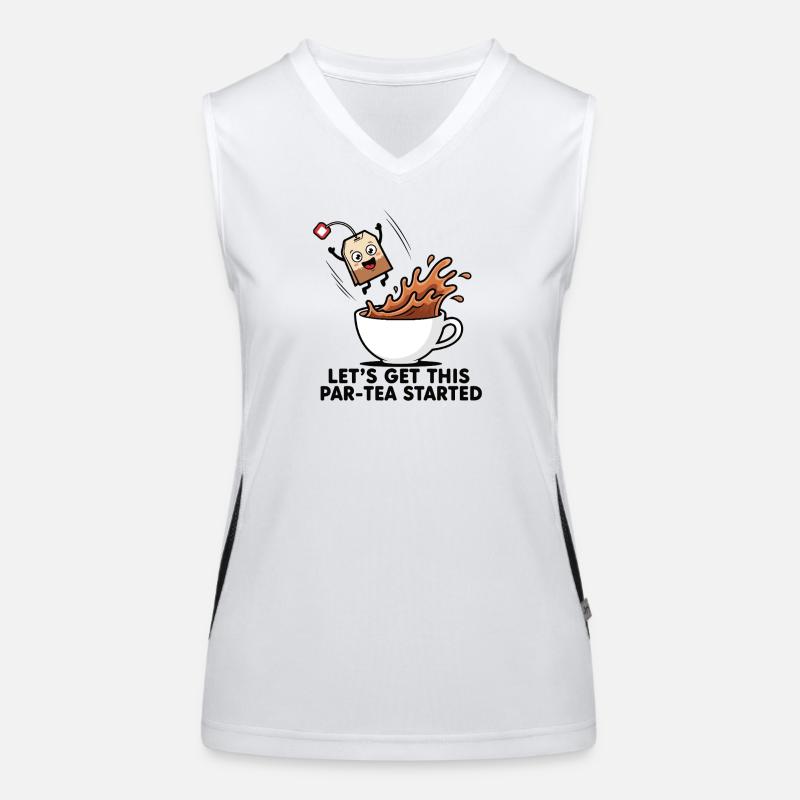 Tee-Spritzer Funktionelles Kontrast-Tank Top für Frauen