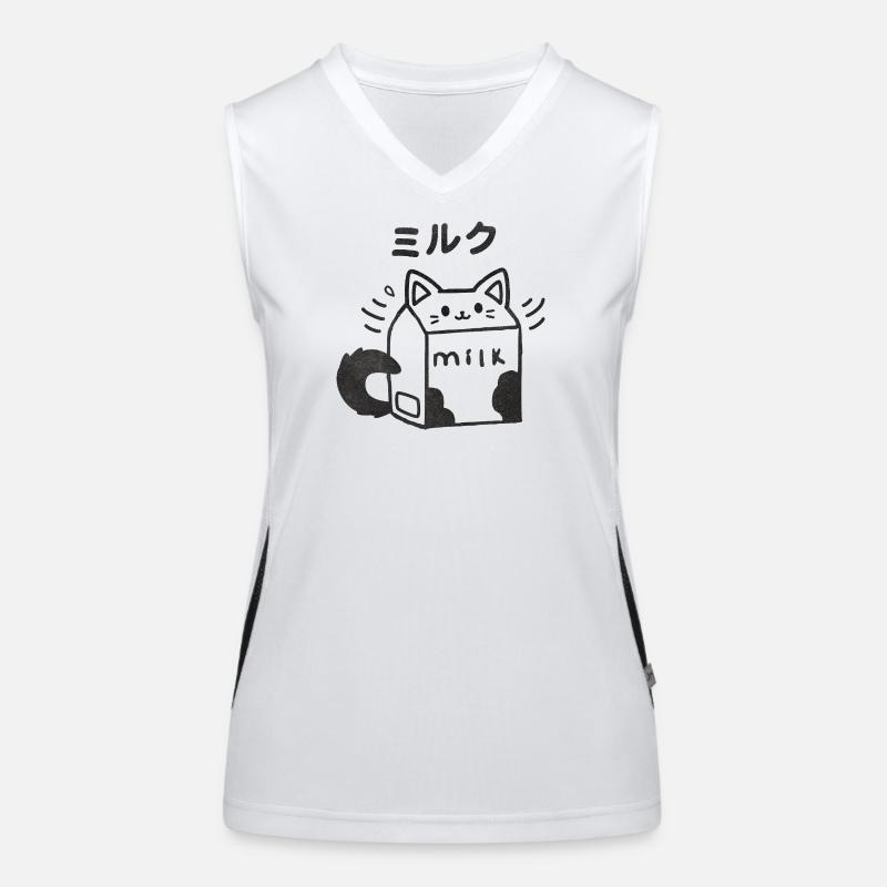 Chaton de lait kawaii Débardeur respirant contrasté Femme