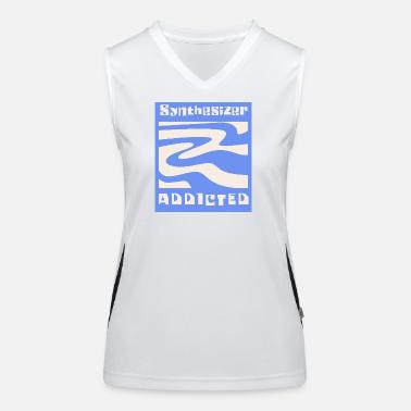 Sintetizzatore dipendente Synth Modular Top sportivo da donna in contrasto cromatico