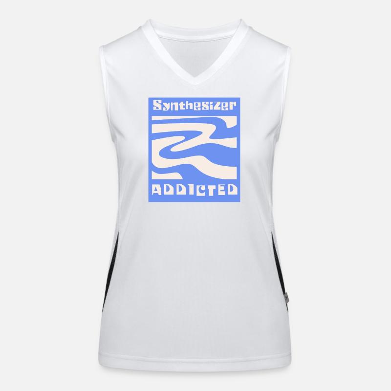 Synthesizer addicted Synth Modular Women's Functional Contrast Tank Top