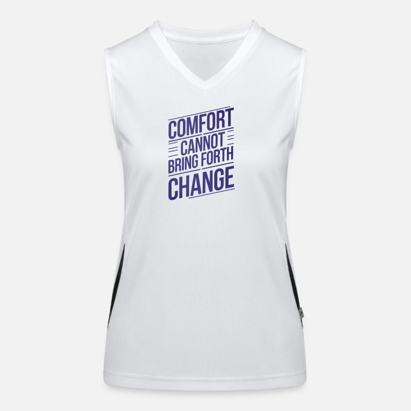 Renforcement du changement, Citation, Design Débardeur respirant contrasté Femme
