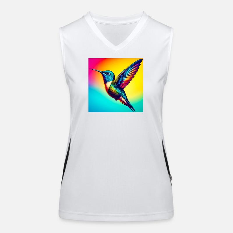 Kolibri Funktionelles Kontrast-Tank Top für Frauen
