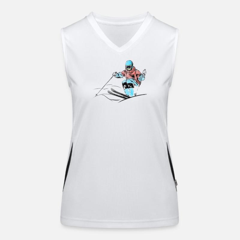 Mogul skiing Women's Functional Contrast Tank Top