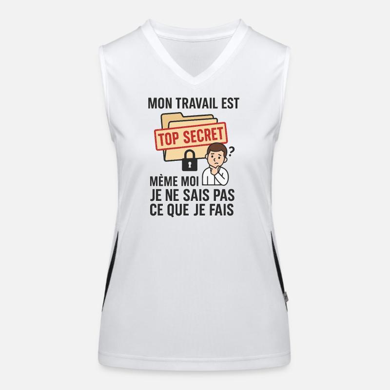 humorous work Women's Functional Contrast Tank Top