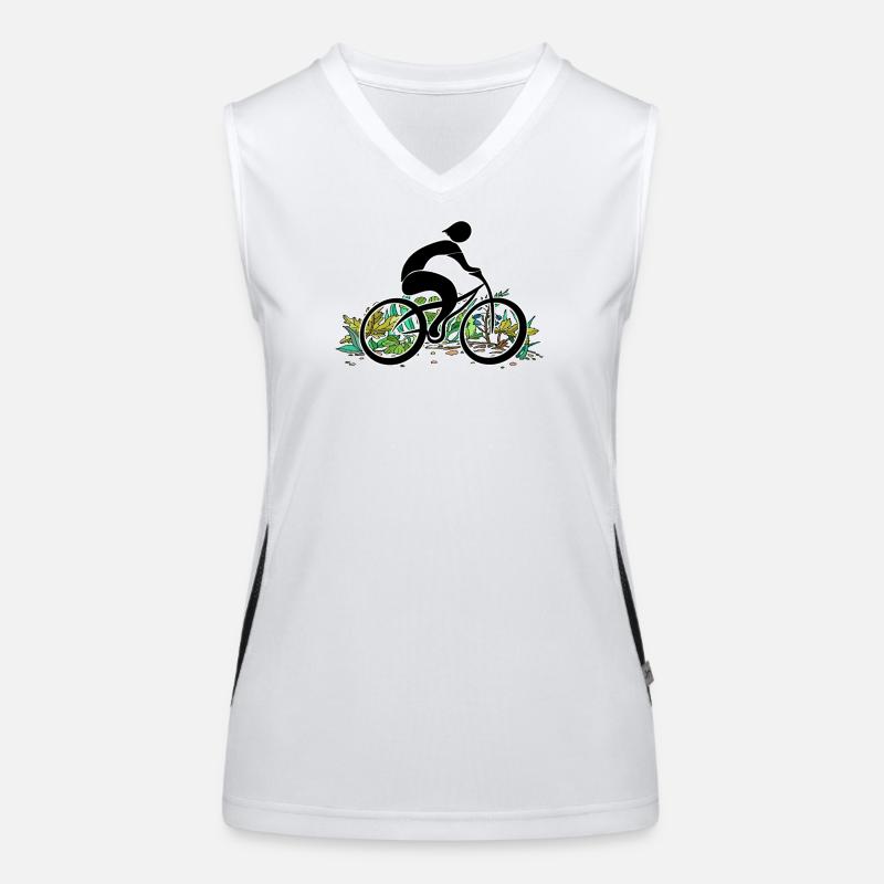Radfahrer Funktionelles Kontrast-Tank Top für Frauen