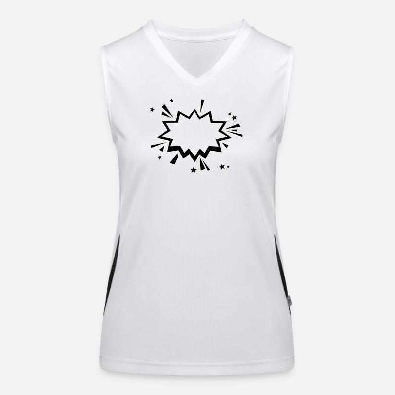 Comic Bang Women's Functional Contrast Tank Top