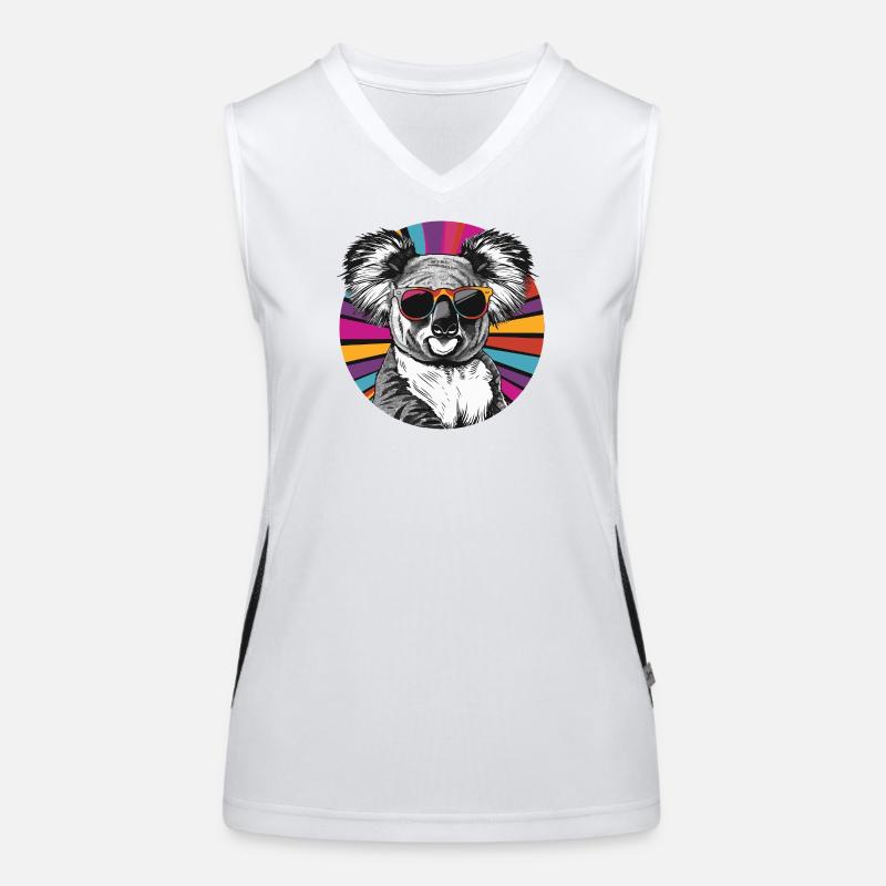 Koala Comic Funktionelles Kontrast-Tank Top für Frauen