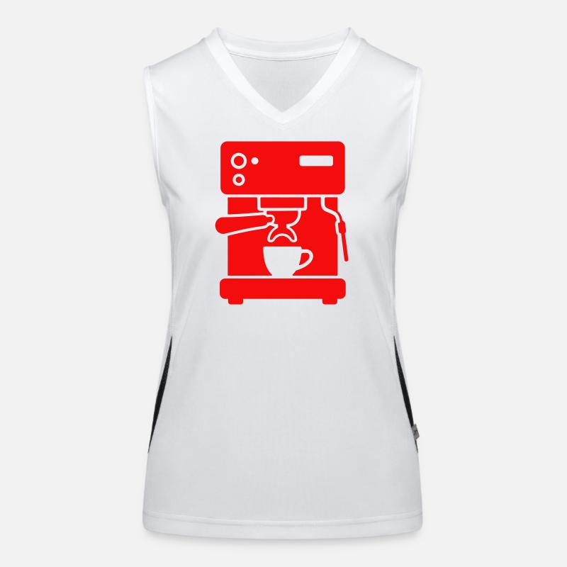 Siebträger Kaffeemaschine Icon Funktionelles Kontrast-Tank Top für Frauen