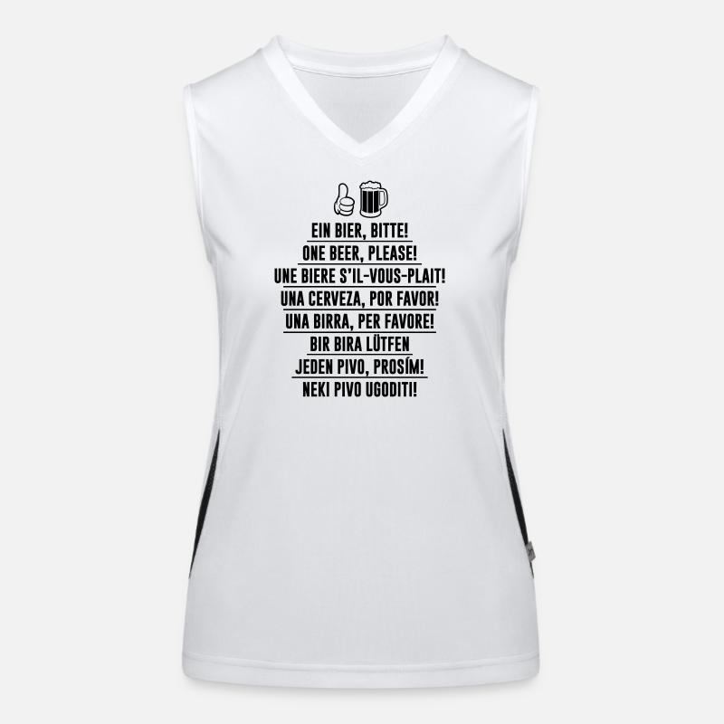 Ein Bier bitte - T-Shirt Funktionelles Kontrast-Tank Top für Frauen