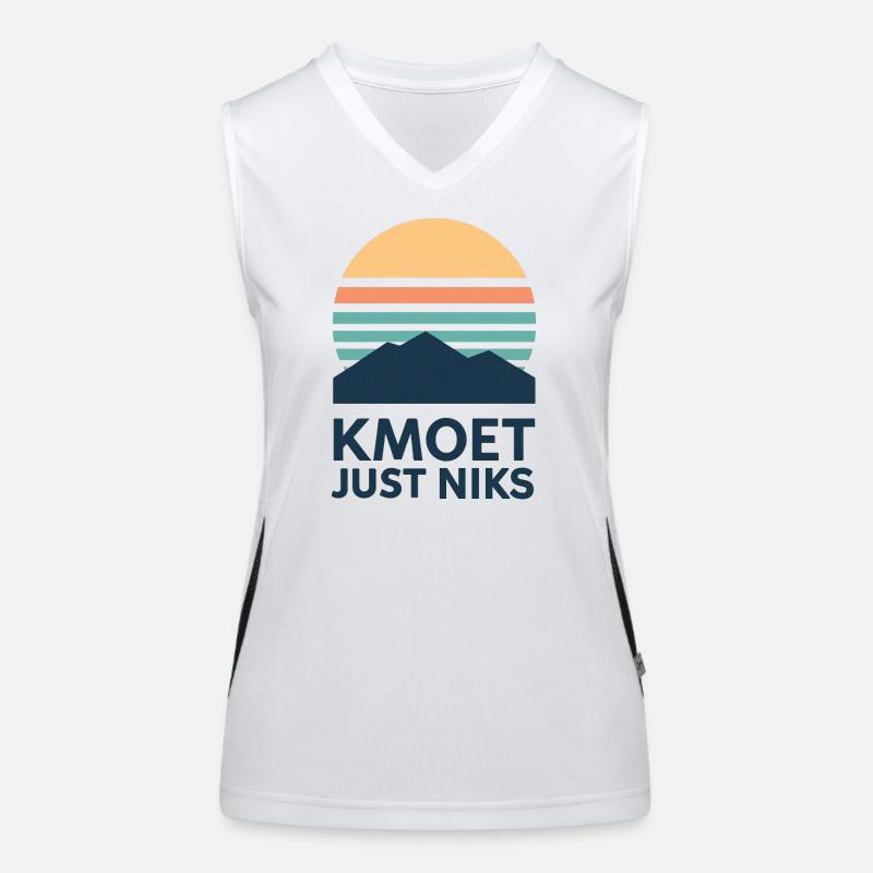 Kmoet just nothing, Antwerp dialect Shirts Women's Functional Contrast Tank Top