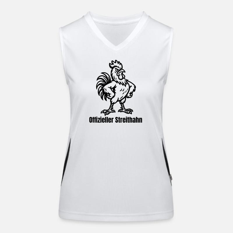 Offizieller Streithahn Funktionelles Kontrast-Tank Top für Frauen