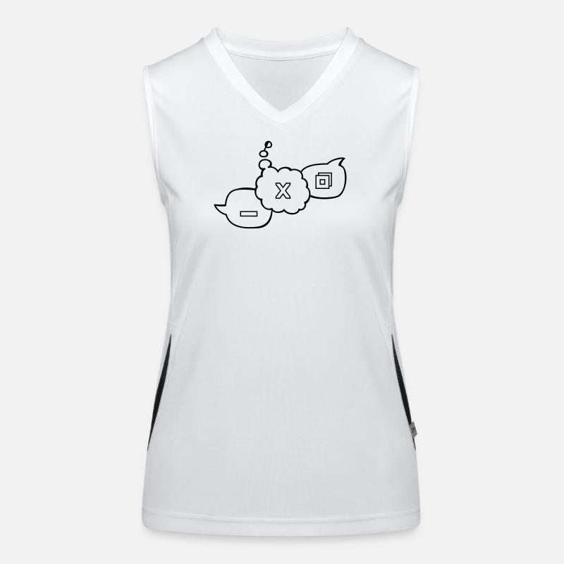 Bulles de dialogue d’ordinateur Débardeur respirant contrasté Femme