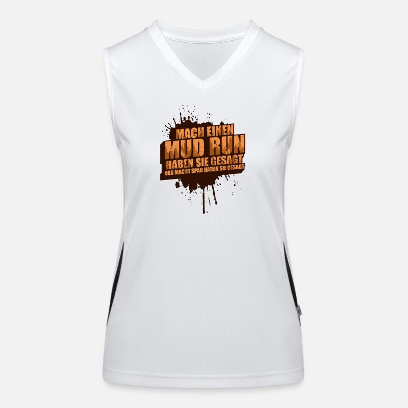 Do a mud run mud run Mud Run Muddy Race Women's Functional Contrast Tank Top