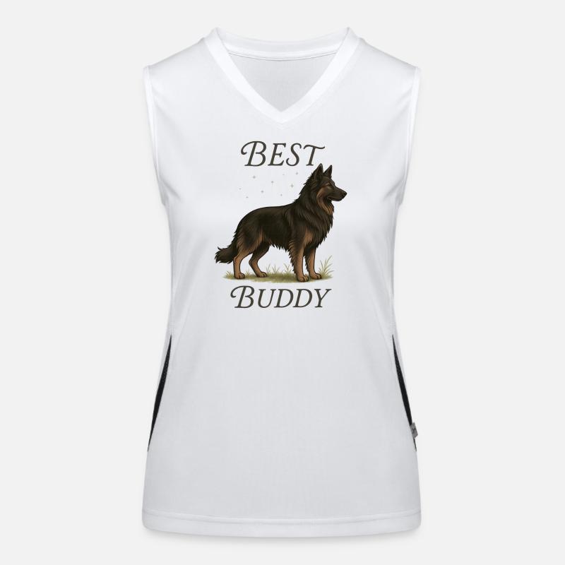 Altdeutscher Schäferhund – Best Buddy Funktionelles Kontrast-Tank Top für Frauen