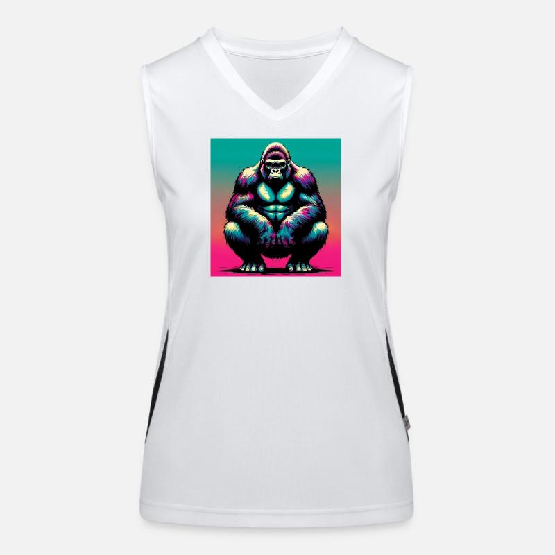 Gorilla Funktionelles Kontrast-Tank Top für Frauen
