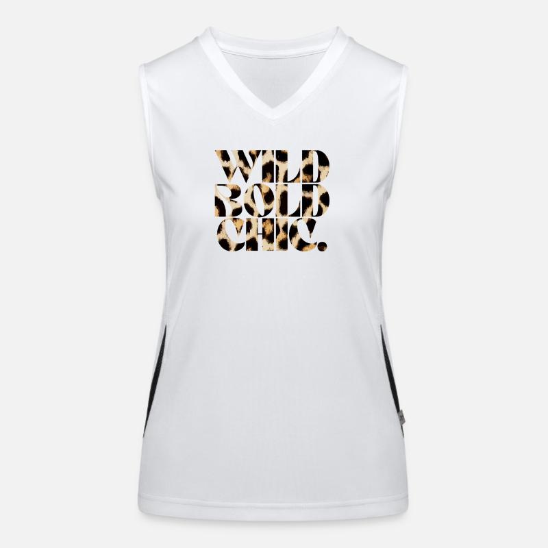 Wild Bold Chic Typography Women's Functional Contrast Tank Top