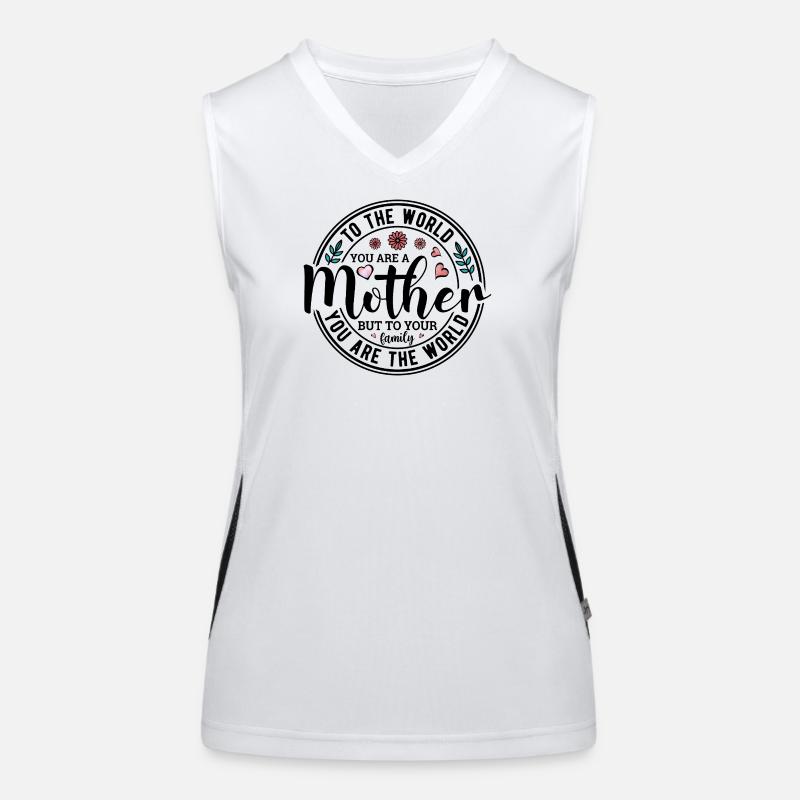 Du bist eine Mutter Funktionelles Kontrast-Tank Top für Frauen