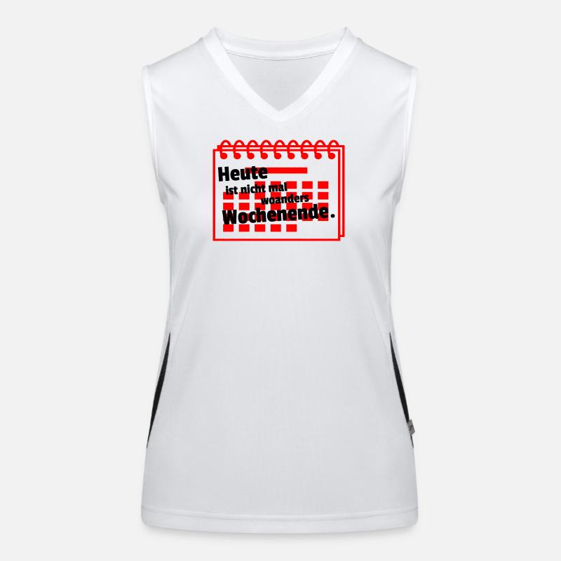Nirgends Wochenende Funktionelles Kontrast-Tank Top für Frauen