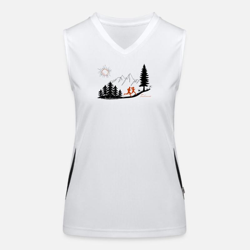 Trail Runner Gift Runner Mountains T-Shirt Pullover Sweat à capuche Débardeur respirant contrasté Femme