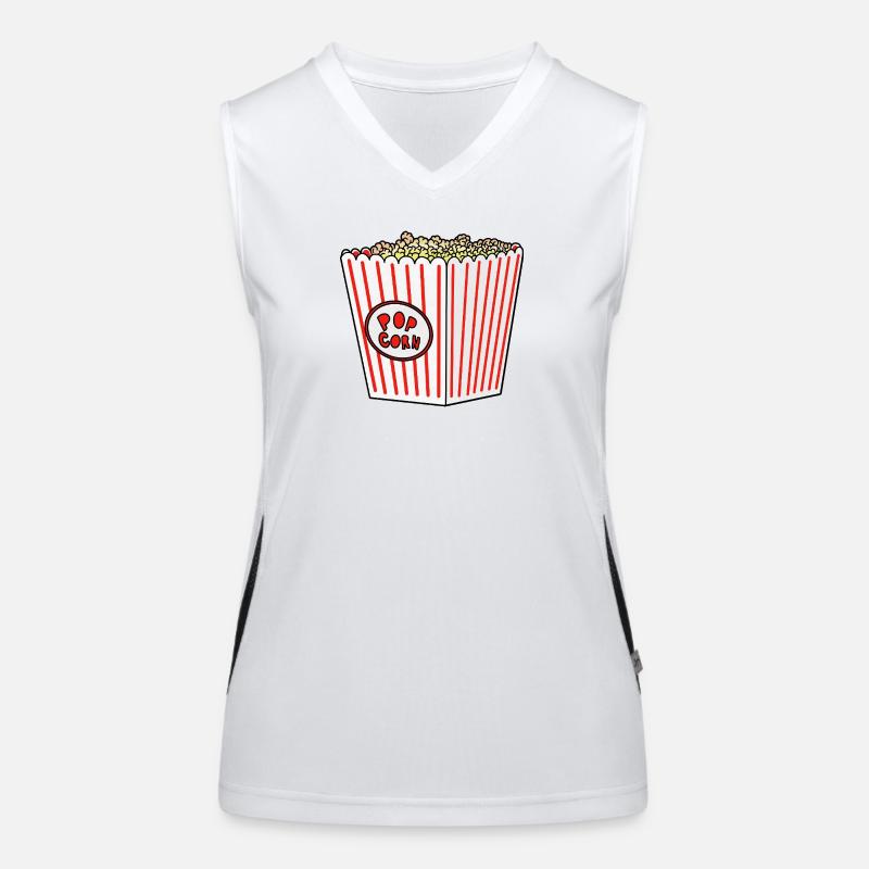 Popcorn Stripe Burst Bucket Retro Débardeur respirant contrasté Femme