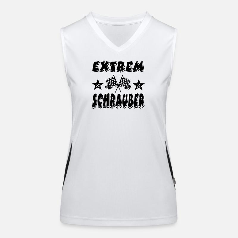 Schrauber Funktionelles Kontrast-Tank Top für Frauen