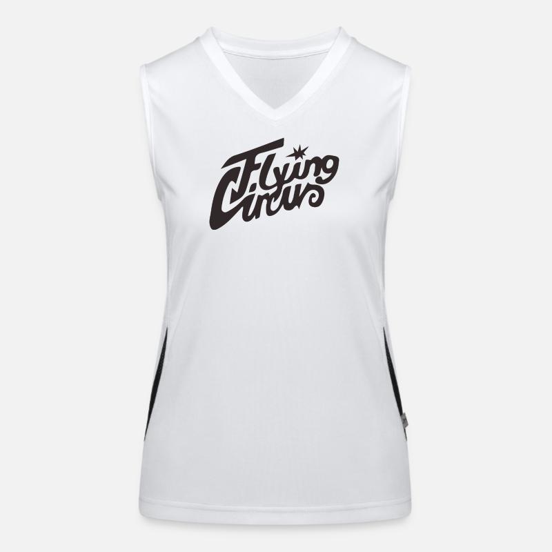 "Flying Circus" Vintage Script Women's Functional Contrast Tank Top