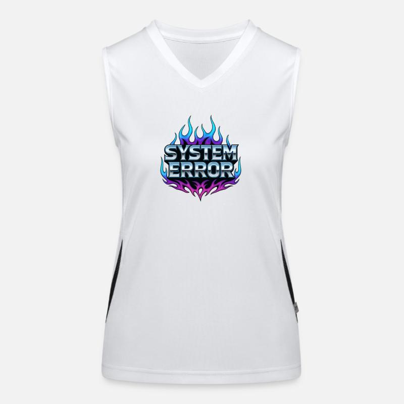 Flame Graphics System Error Women's Functional Contrast Tank Top