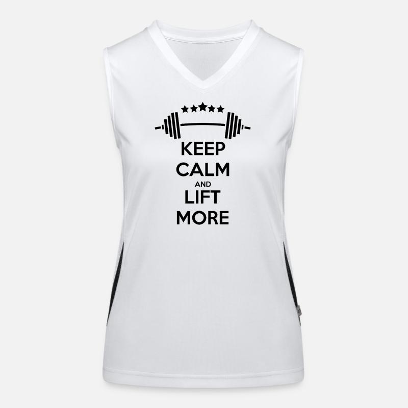 Keep Calm GYM : Force et motivation Débardeur respirant contrasté Femme