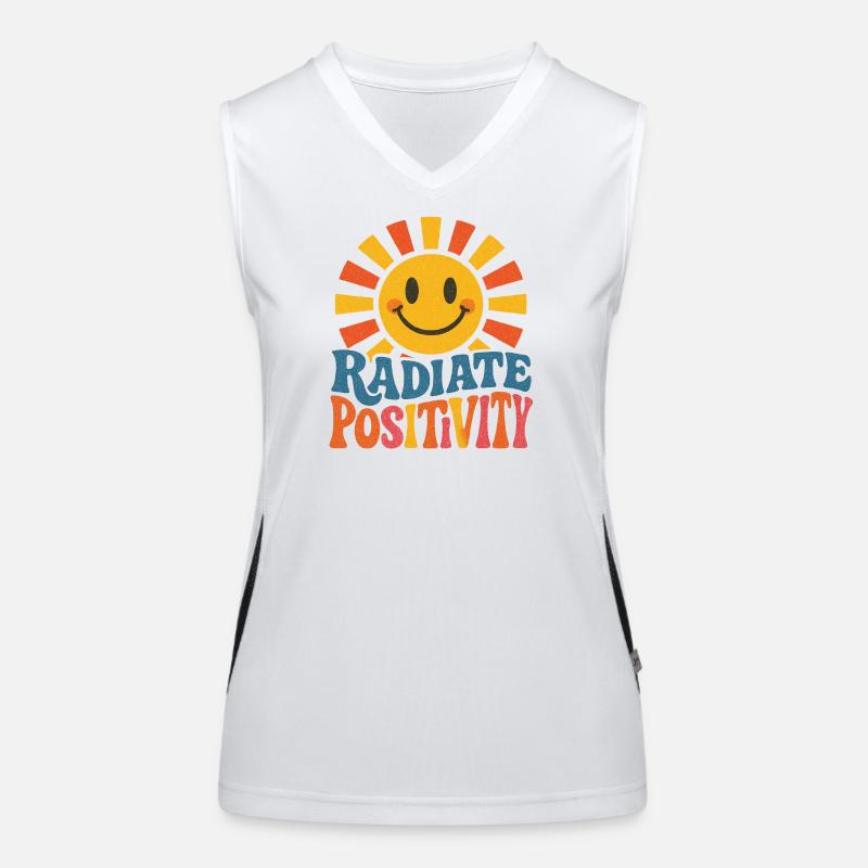 Sunburst Radiate Positivity Women's Functional Contrast Tank Top