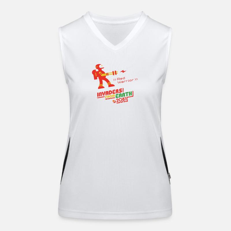 Invasoren von der Erde 2081 RED WARRIOR Funktionelles Kontrast-Tank Top für Frauen