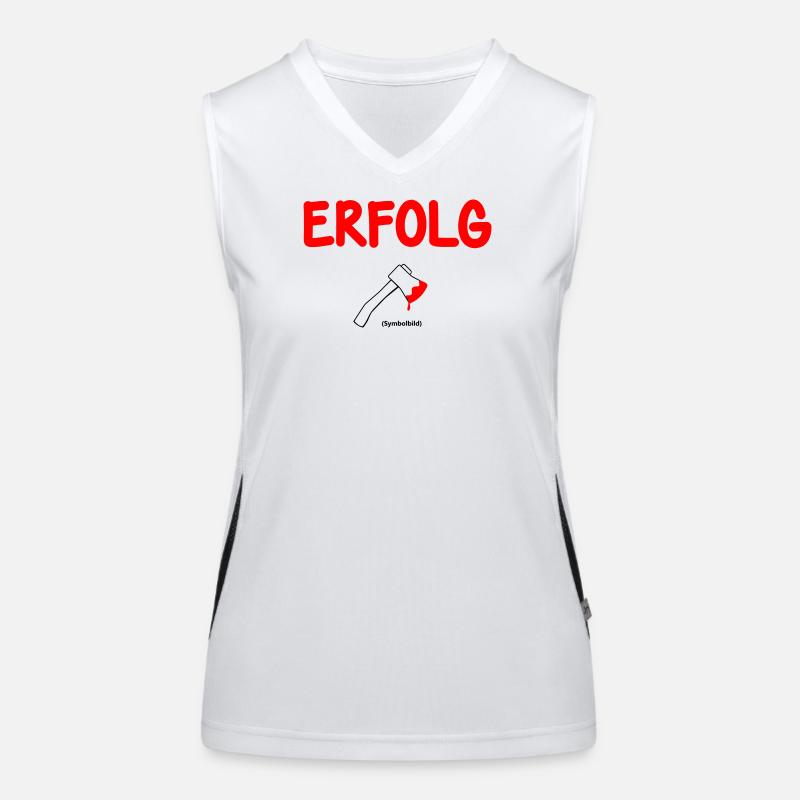 Success Symbolic Image Women's Functional Contrast Tank Top