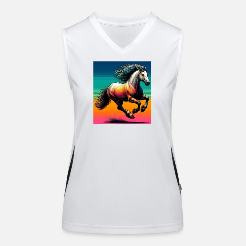 cheval Débardeur respirant contrasté Femme