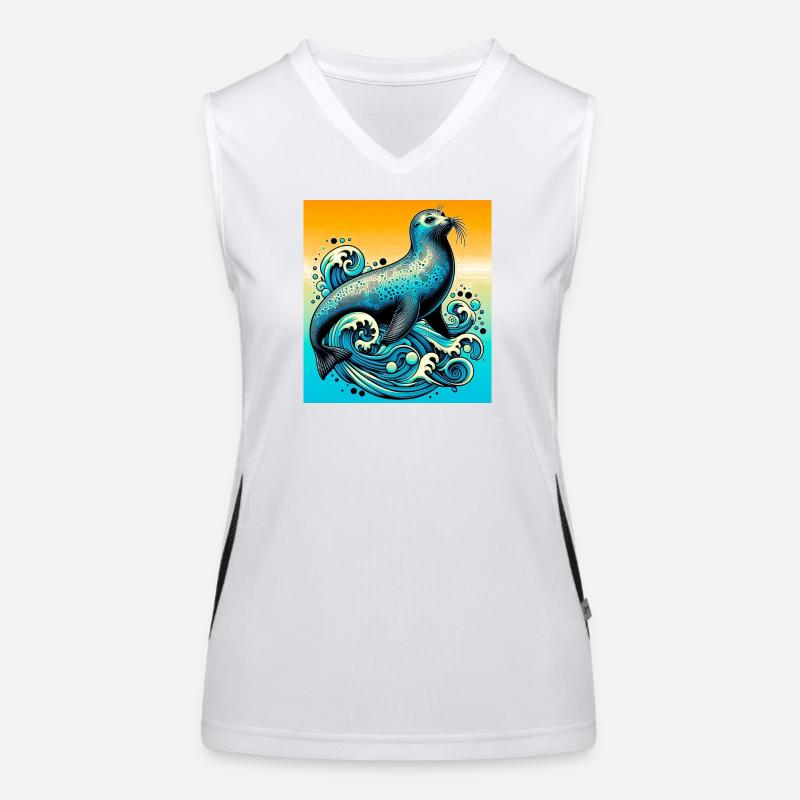 Siegel Funktionelles Kontrast-Tank Top für Frauen