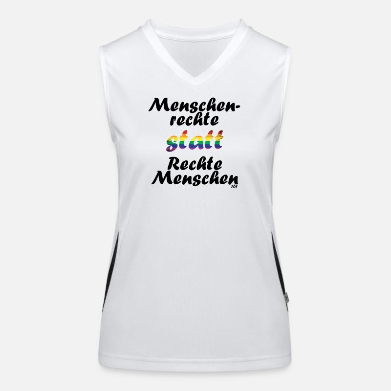Human rights Women's Functional Contrast Tank Top