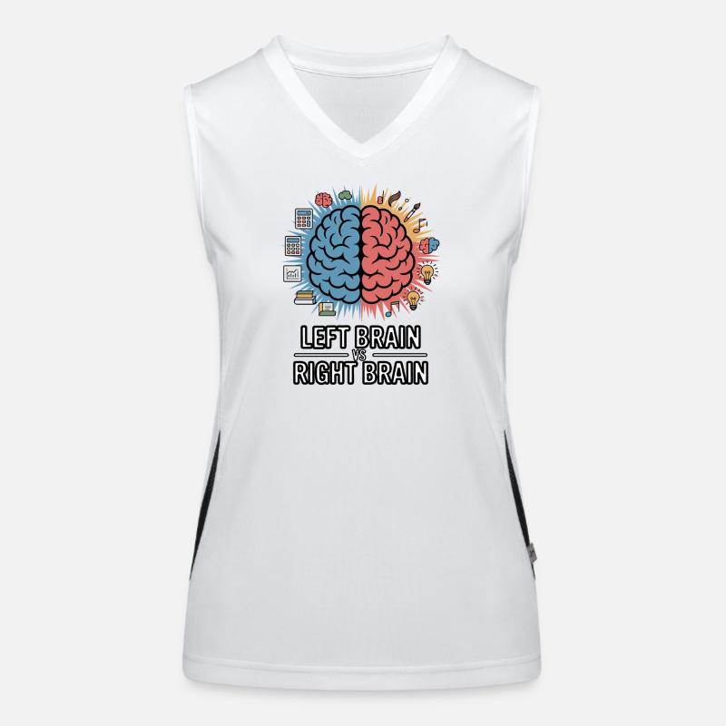Left Brain vs Right Brain Women's Functional Contrast Tank Top