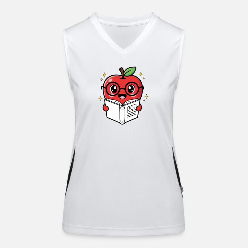 Fruit Cartoon Learning and Reading Women's Functional Contrast Tank Top
