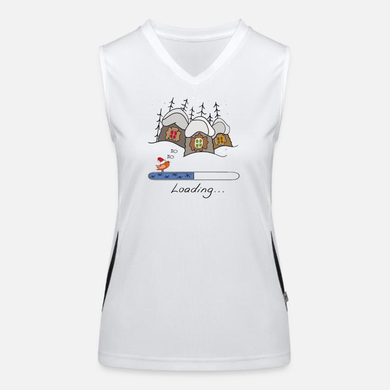 Christmas Time Loading Women's Functional Contrast Tank Top