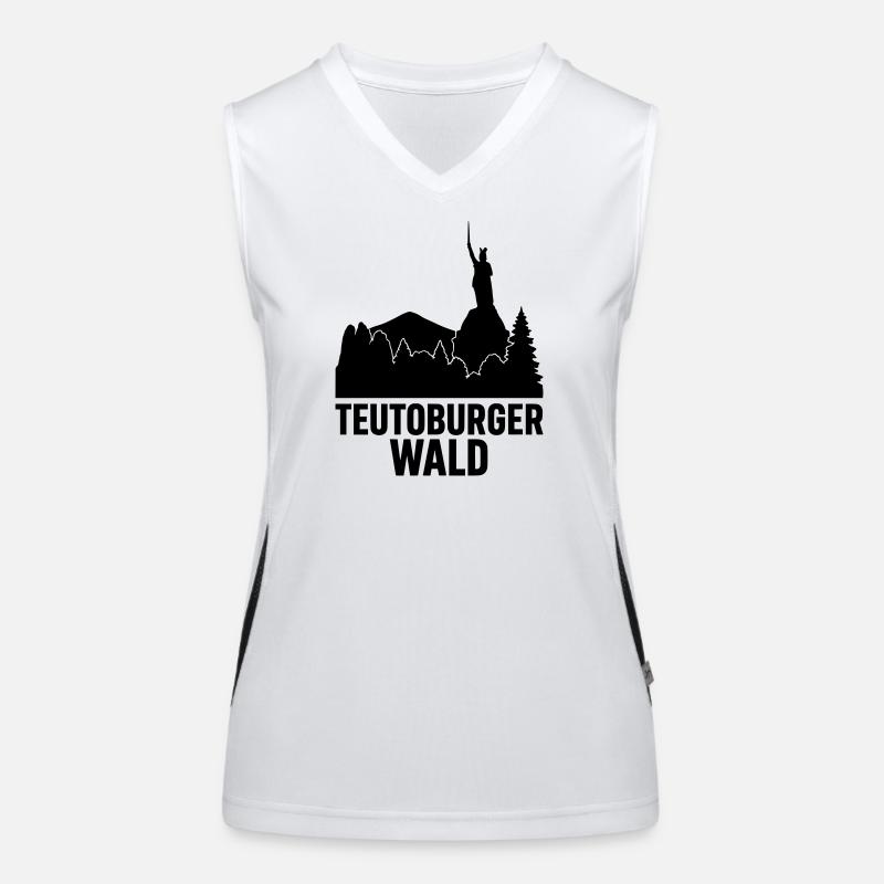 Teutoburger Wald Funktionelles Kontrast-Tank Top für Frauen