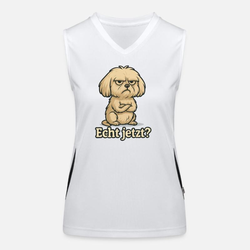 Really? – Annoyed Maltese Women's Functional Contrast Tank Top