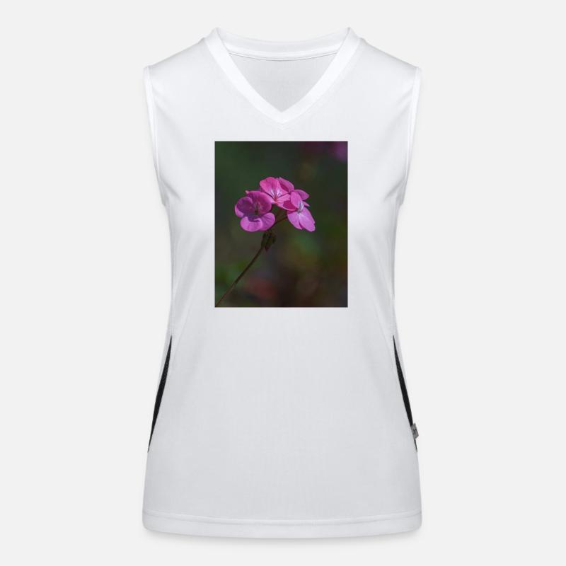 fleurs roses Débardeur respirant contrasté Femme