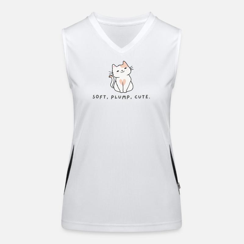Chat Mignon Dodu et Doux Cadeau Chatons Débardeur respirant contrasté Femme