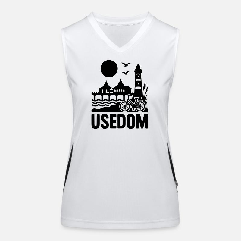 Usedom Island Women's Functional Contrast Tank Top