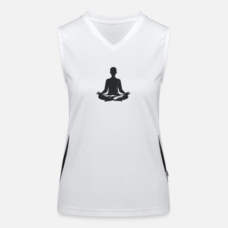 Méditation - Logo Cool Silhouette Débardeur respirant contrasté Femme