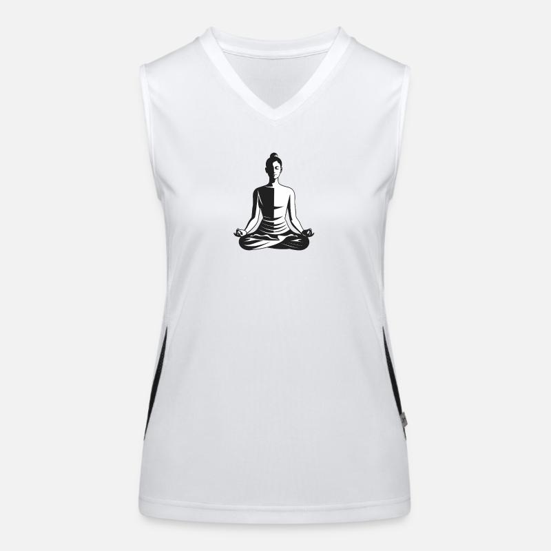 Méditation - Logo Cool Silhouette Débardeur respirant contrasté Femme
