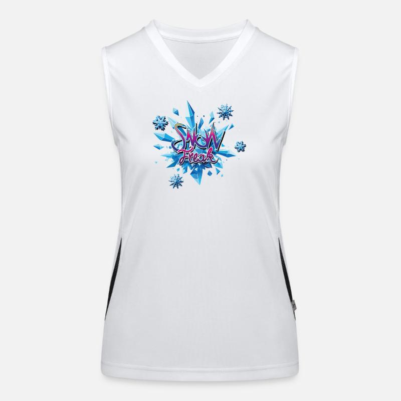Schneekristall Explosion Funktionelles Kontrast-Tank Top für Frauen