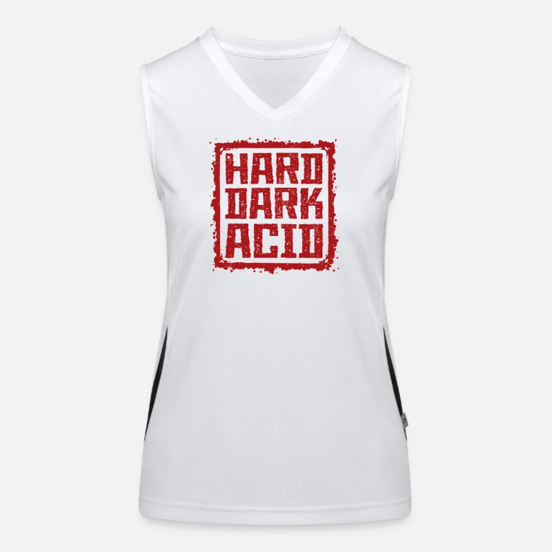 Harte dunkle Säure Funktionelles Kontrast-Tank Top für Frauen