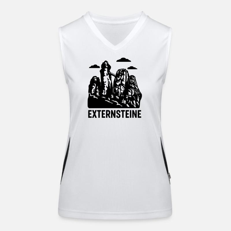 externsteine teutoburger wald Funktionelles Kontrast-Tank Top für Frauen