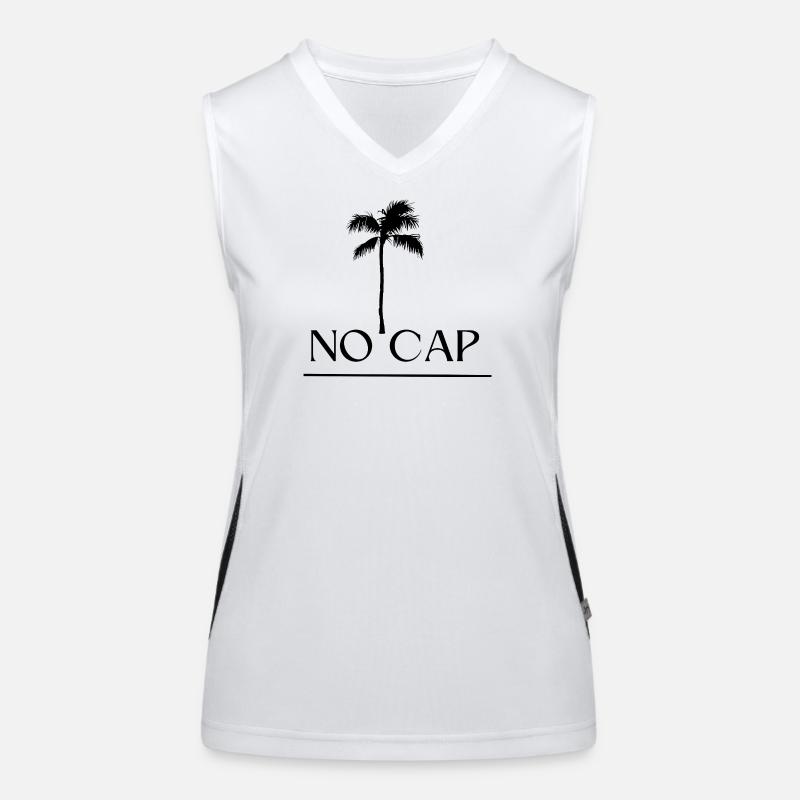 Pas de conception de capuchon Débardeur respirant contrasté Femme